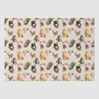 Papier Mousseline Paquets de chats mignons - Papier de tissus Motif 