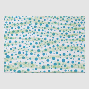 Papier Mousseline Par le bleu de la mer et le vert Résumé Design