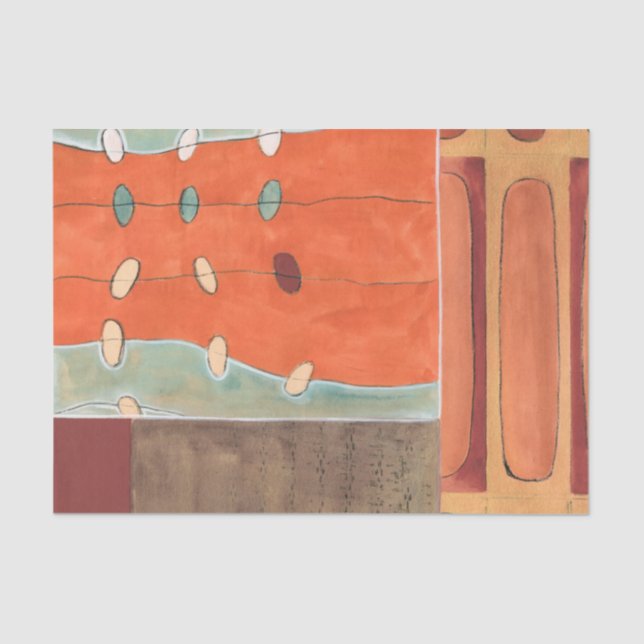 Papier Mousseline Parade Abstraite des oeufs par Erica J Vess (Recto)