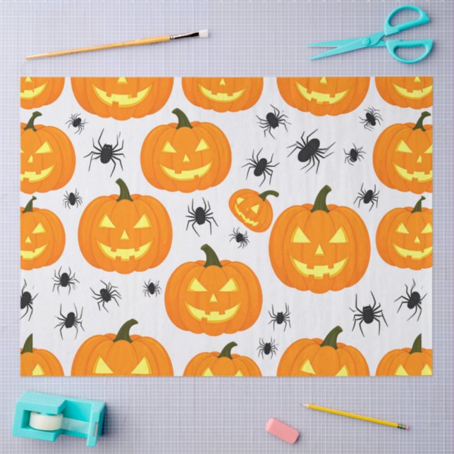 Papier Mousseline Parade des citrouilles d'Halloween (Artisanat)