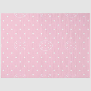 Papier Mousseline Parade des Polka roses