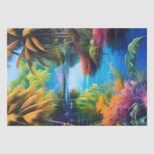 Papier Mousseline Paradis tropical II