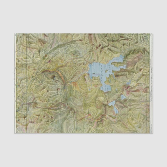 Papier Mousseline Parc national 2 de Yellowstone (Recto)