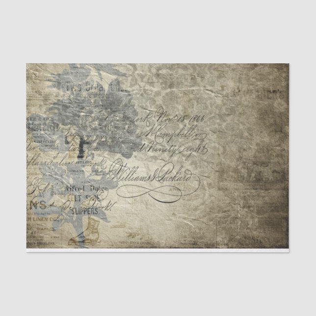 Papier Mousseline Parchemin vintage (Recto)