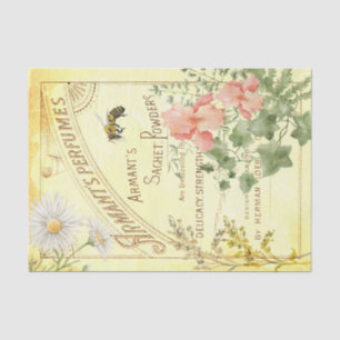 Papier Mousseline Parfums vintages Et Beauté Florale Découpage Tis