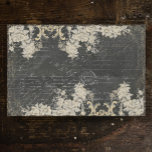 Papier Mousseline Paris Floral Vintage Ephémère Script Découpage<br><div class="desc">Vintage arrière - plan noir en tableau noir avec une élégante bordure florale française peinte en pastel à l'huile par Audrey Jeanne Roberts, artiste et designer de renommée internationale. Les éléments de bouquet floral crémeux et les sacs à dos sont parfaits pour le découpage de meubles pour ajouter texture et...</div>