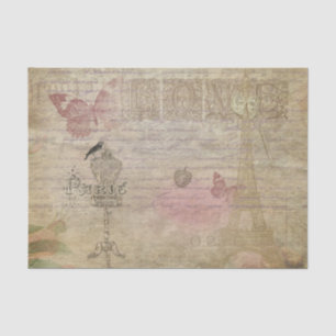 Papier Mousseline Paris France Glamour Rétro Vintage Mode