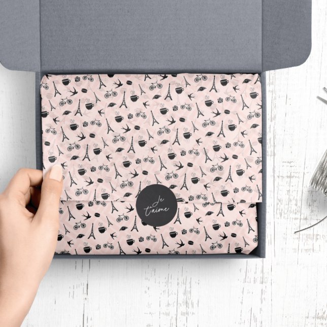 Papier Mousseline Paris Romance | Motif (Créateur téléchargé)