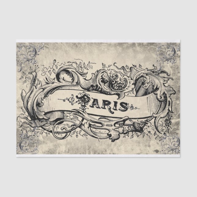 Papier Mousseline Paris vintage (Recto)