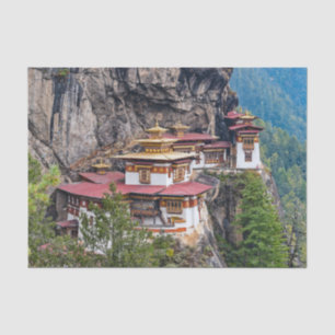 Papier Mousseline Paro Taktsang : Le monastère du nid de tigre - Bho