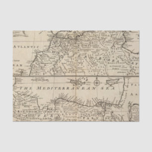 Papier Mousseline Parties de Barbarie, Afrique