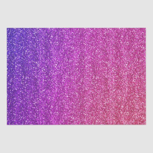 Papier Mousseline Parties scintillant brillante violette et rose (Recto)