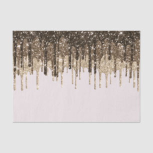 Papier Mousseline Parties scintillant de crème glacée au chocolat d'