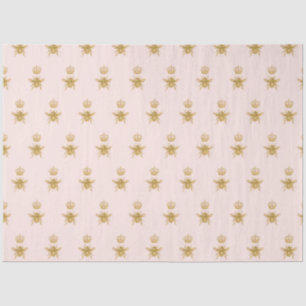 Papier Mousseline Parties scintillant d'or Reine d'abeille Couronne