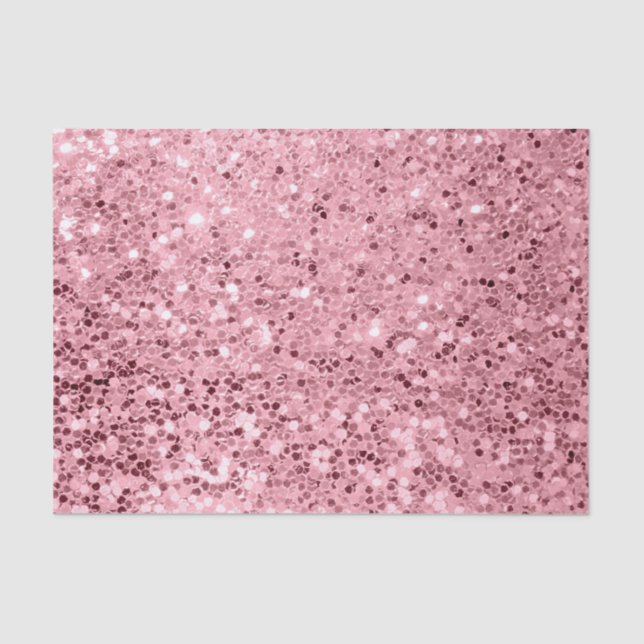 Papier Mousseline Parties scintillant d'or Rose d'enveloppement de p (Recto)