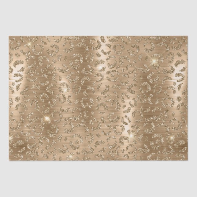 Papier Mousseline Parties scintillant d'or stylish Motif de taches d (Recto)
