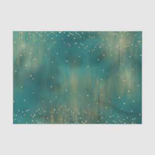 Papier Mousseline Parties scintillant d'or vert Étincelle Noël