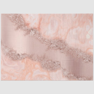Papier Mousseline Parties scintillant du code géographique rose Gold