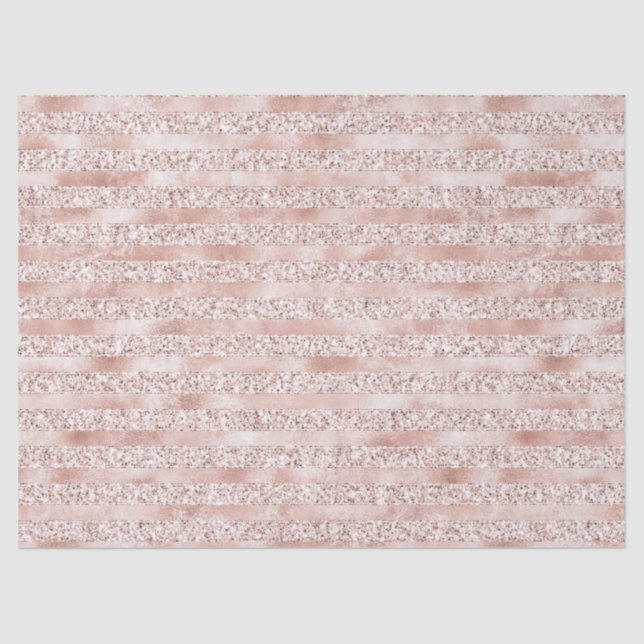 Papier Mousseline Parties scintillant en verre rose pâle (Recto)