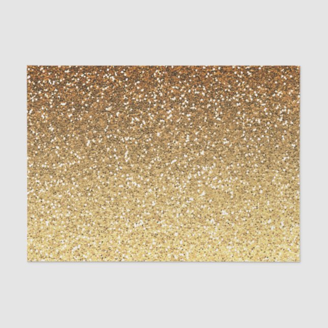 Papier Mousseline Parties scintillant Gold Faux Ombre (Recto)