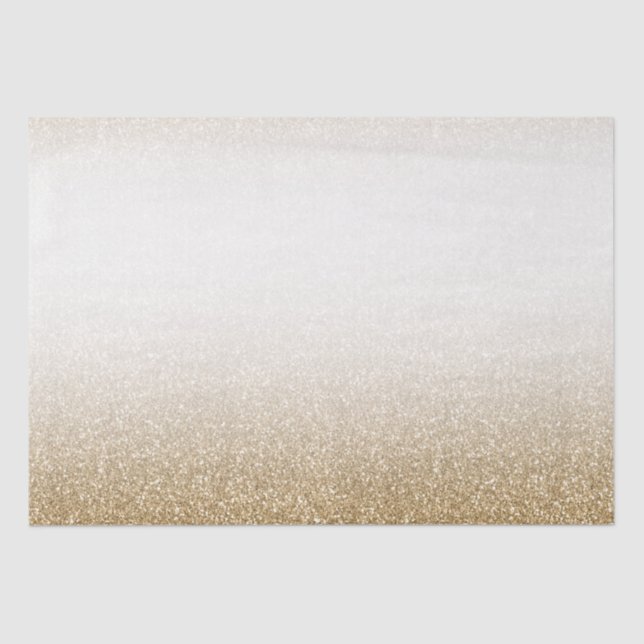 Papier Mousseline Parties scintillant Gold White Glam (Recto)
