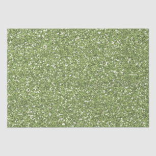 Papier Mousseline Parties scintillant Jewel Green Faux