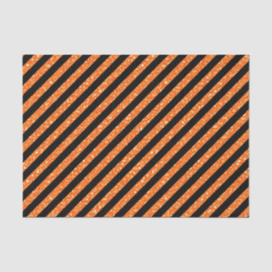 PAPIER MOUSSELINE PARTIES SCINTILLANT NOIRE ET ORANGE REGARDEZ HALLO