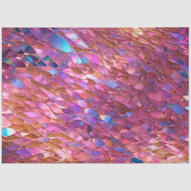 Papier Mousseline Parties scintillant Populaire Opal Holographic Col (Recto)