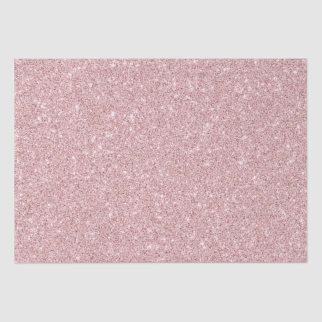 Papier Mousseline Parties scintillant Rose de Faux Dusty (Recto)
