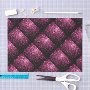 Papier Mousseline Parties scintillant rose foncé brillant motif