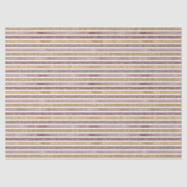 Papier Mousseline Parties scintillant rose Gold Blush (Recto)