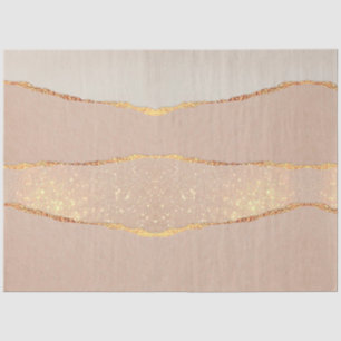 Papier Mousseline Parties scintillant Rose Gold de luxe