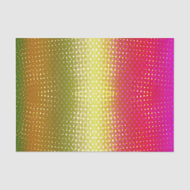 Papier Mousseline Parties scintillant rose jaune (Recto)