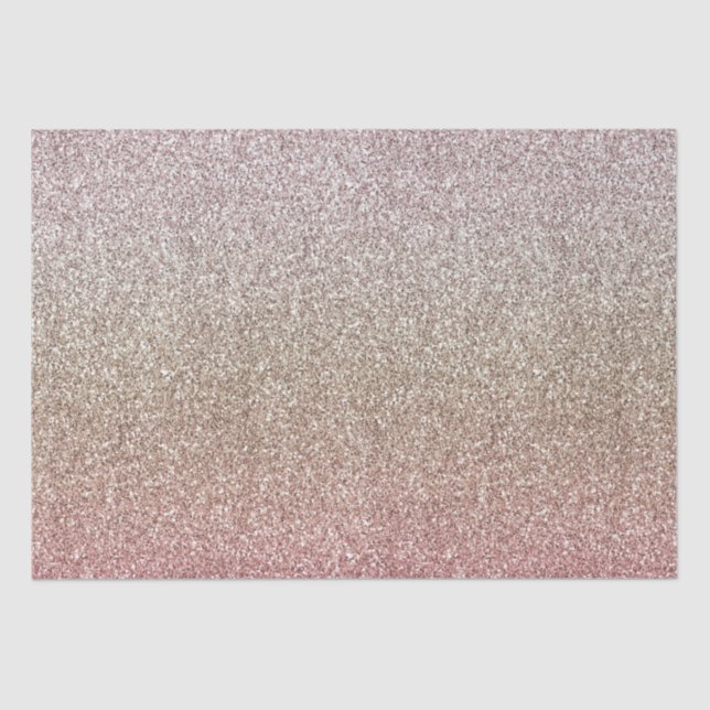 Papier Mousseline Parties scintillant rose or rose (Recto)