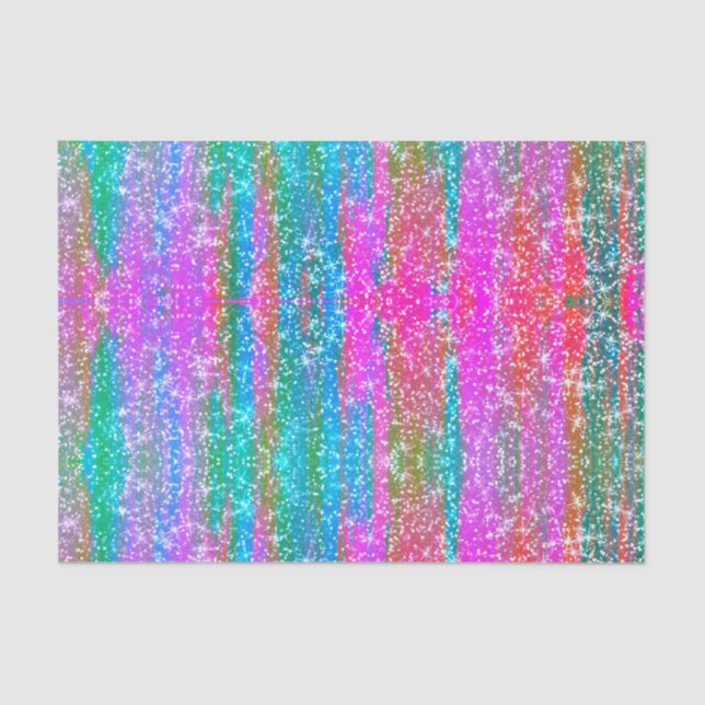 Papier Mousseline Parties scintillant rose violet Turquoise Bleu-Gir (Recto)