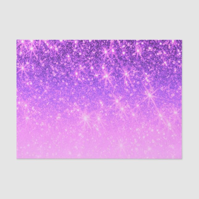 Papier Mousseline Parties scintillant violette (Recto)