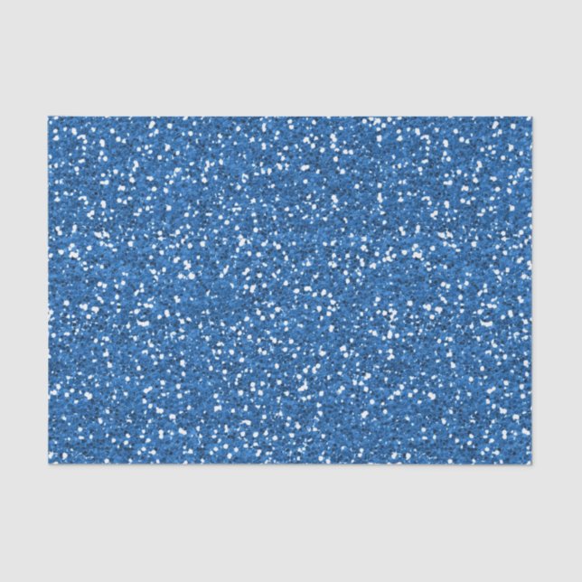 Papier Mousseline Parties scintillantes bleues scintillantes (Recto)