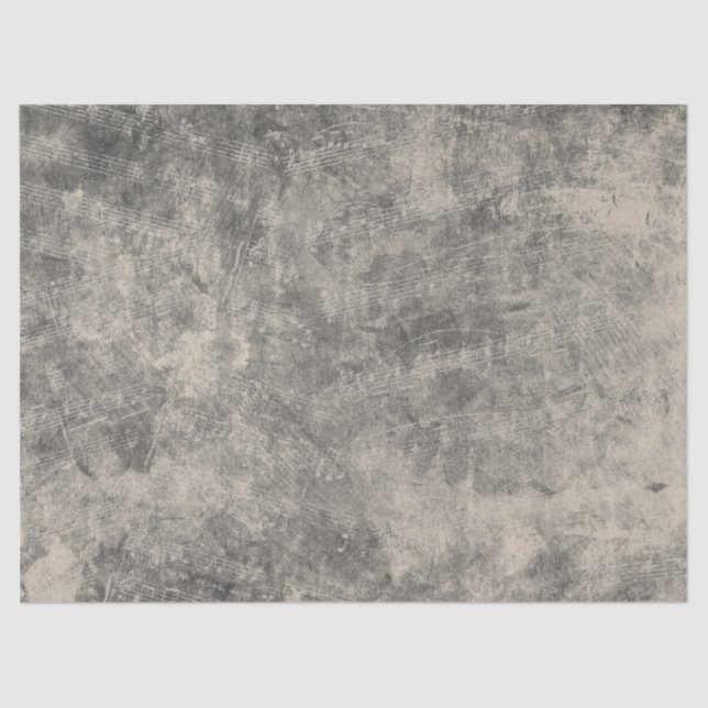 Papier Mousseline Partition désossée Chaleur de découpage noir beige (Recto)