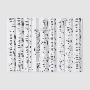 Papier Mousseline Partition vintage