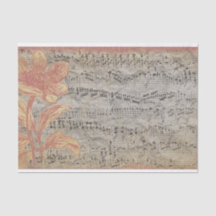 Papier Mousseline Partition vintage