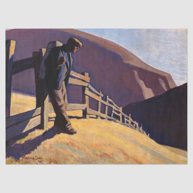 Papier Mousseline Pas d'endroit où aller par Maynard Dixon (Recto)