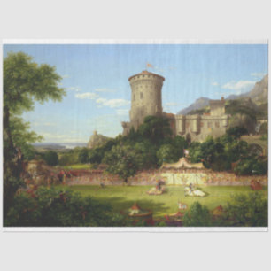 Papier Mousseline Passé glorieux (Joust médiéval) (Art Vintage)
