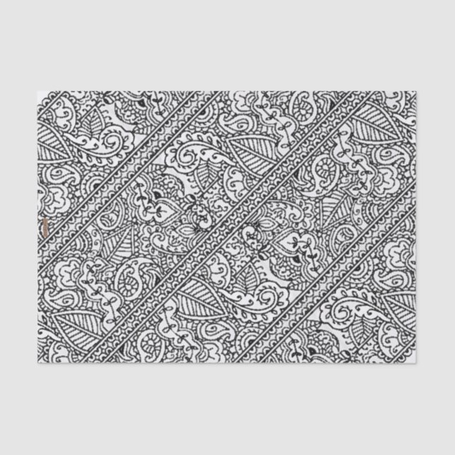 Papier Mousseline Passion de Paisley (Recto)