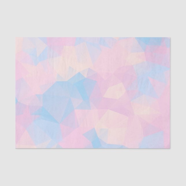 Papier Mousseline Pastel Colors Low Poly (Recto)