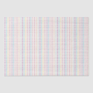 Papier Mousseline Pastel En vichy Motif Anniversaire moderne