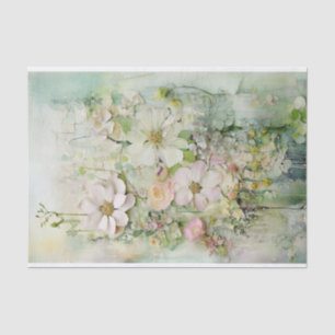 Papier Mousseline Pastel Floral Médias mixtes
