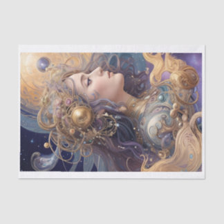 Papier Mousseline Pastel Mysman Femme Découpage Papier Tissu