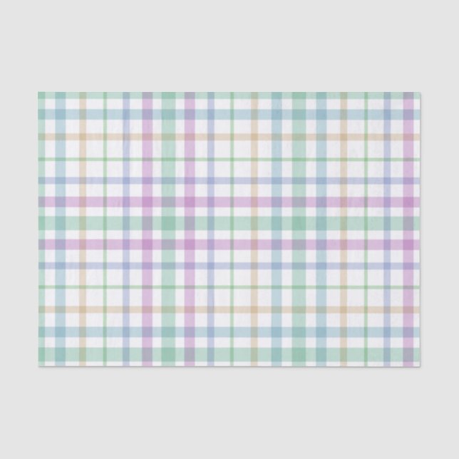 Papier Mousseline Pastel Plaid (Recto)