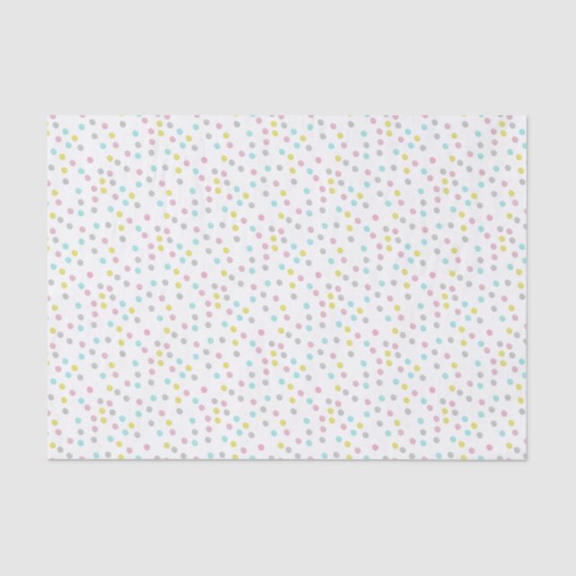 Papier Mousseline Pastel Pois (Recto)
