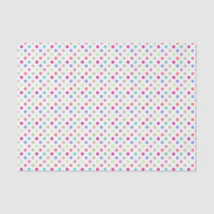 Papier Mousseline Pastel Polka Dot
